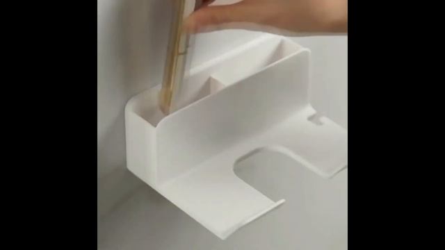 Держатель для фена с отсеками для расчески, заколок, резинок для волос, косметики. смотреть онлайн