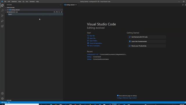 VSCode Tutorial: How to creating a new workspace in Visual Studio Code смотреть онлайн