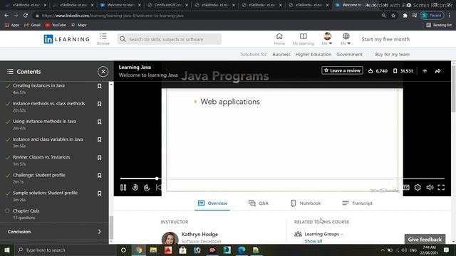 Free java certification course from LinkedIn смотреть онлайн