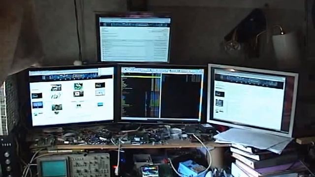 Quad monitor setup demo using two NVIDIA videocards in single computer. смотреть онлайн