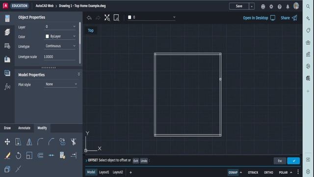 Realizando una Planta Sencilla con AutoCAD Online смотреть онлайн