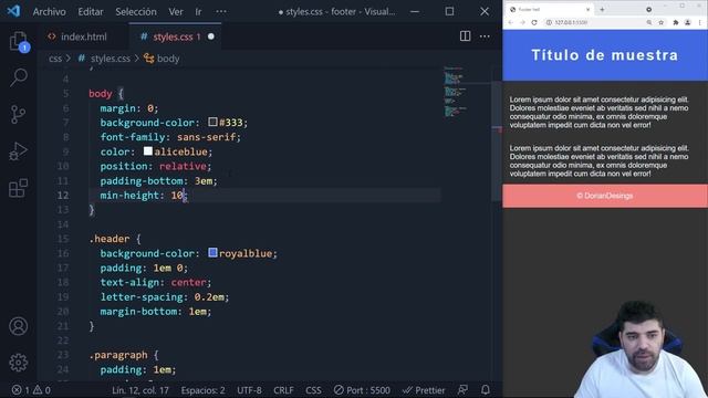 ?Cómo poner el FOOTER siempre ABAJO con CSS? смотреть онлайн