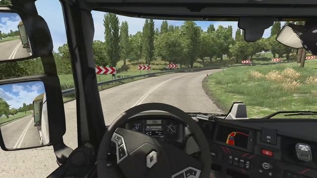 Euro Truck Simulator 2, "НА НОВОМ RENAULT T ПЕРЕВОЖУ СТАРЫЙ ВАГОН" смотреть онлайн