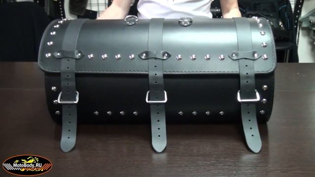 MotoBody.ru -Кожаный (центральный) кофр для мотоцикла K06В смотреть онлайн