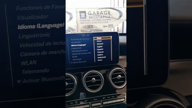 Change Language Mercedes W205