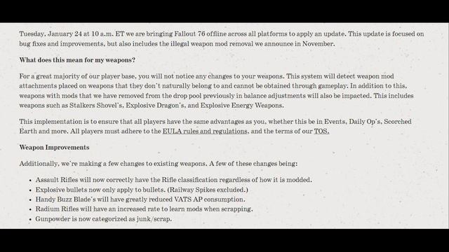 Fallout 76 Legacy wipe TOMORROW !!! Plus an update !!!!! смотреть онлайн