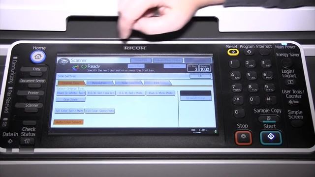 How to Send a Scan on a Ricoh MP C6502 or Ricoh MP 7502 Device смотреть онлайн