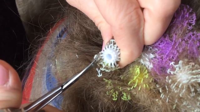 Как снять с волос липучки Банчемс Bunchems