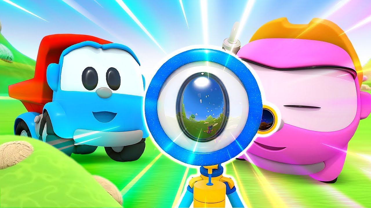 Грузовичок Лева - собираем телескоп, чтобы изучать звезды! Развивающие мультики - сборник для детей смотреть онлайн