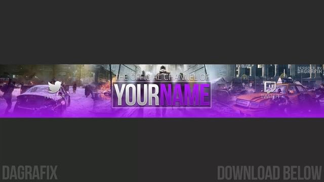 Simple YouTube Banner Template 115 - Free Photoshop Download смотреть онлайн