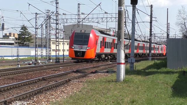 Электропоезда ЭП2Д-0063 ЦППК ЭС1-026  ЭС1-022