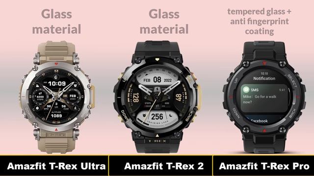 Amazfit T Rex Ultra vs Amazfit T Rex 2 vs T Rex Pro смотреть онлайн