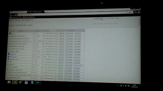 Chrome PlayBook/BB10 manager Tutorial смотреть онлайн