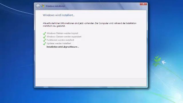 Windows 7 Installieren Und (aktivieren Mit Windows Loader)