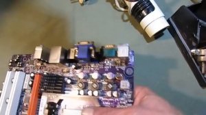 Нет изображения. Ремонт материнской платы. Легко.