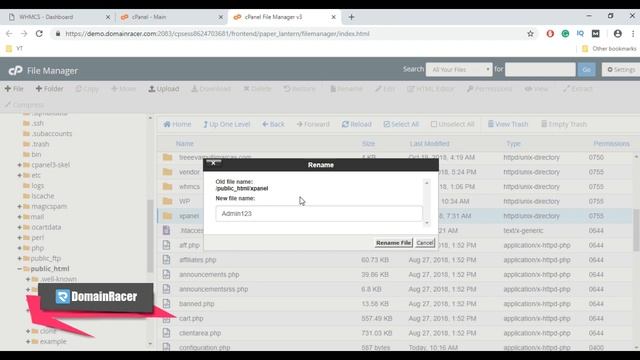 [WHMCS] Changing Admin Directory | DomainRacer 2023 смотреть онлайн