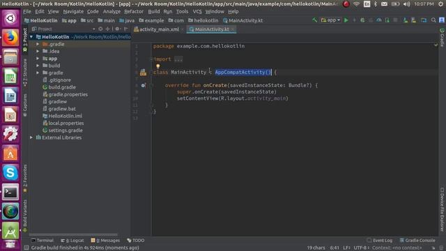 Getting started with android with Kotlin смотреть онлайн