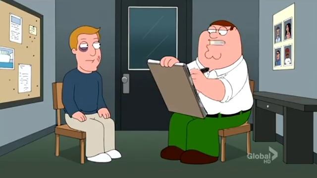 Family Guy - Peter as a Police Sketch Artist смотреть онлайн