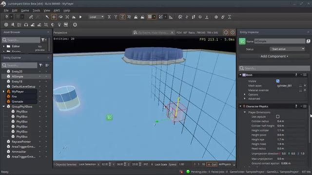 Lesson01-AI Simple-ScriptCanvas node base-Amazon Lumberyard 1.18 смотреть онлайн