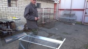 Клетка Дмитрия Бочарова для бройлеров.