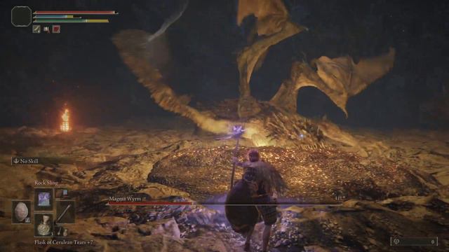 ELDEN RING_kill magma wyrm and get MoonVeil 艾尔登法环1.08版本　名刀月隐　盖利德击杀土龙 смотреть онлайн
