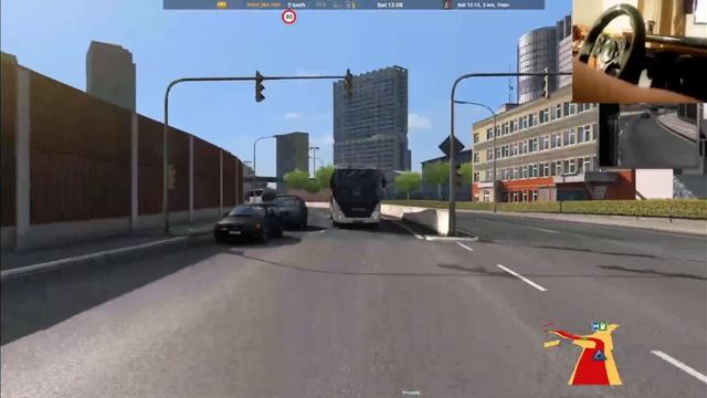 4K ets2 Sao Paulo Brazil (South America Map) Heavy Traffic Mod steering wheel and shifter game play смотреть онлайн