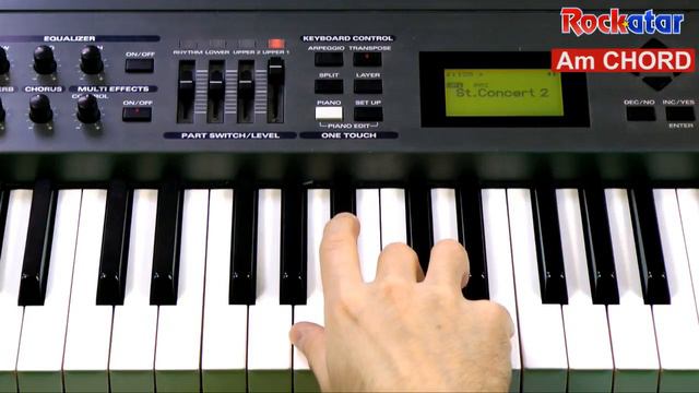 Am chord on Keyboard смотреть онлайн