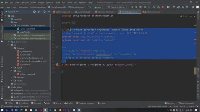 Bottom Navigation with Fragments | Kotlin - Android Studio Tutorial смотреть онлайн