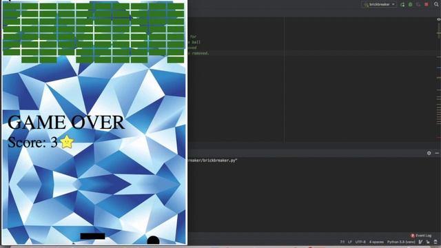 BrickBreaker Game Python Code смотреть онлайн