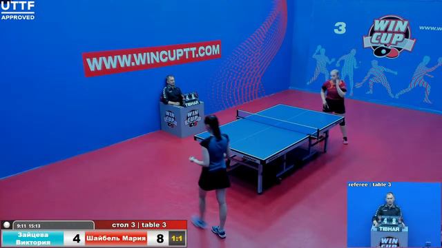 Зайцева Виктория 3-2 Шайбель Мария Турнир Восток 3 WIN CUP 12.10.20 Зал 3 смотреть онлайн