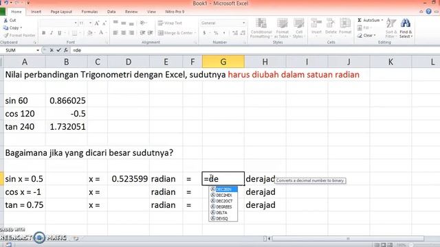 trigonometri excel смотреть онлайн