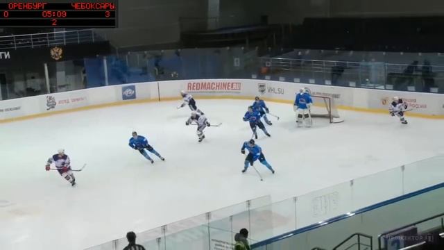 ХК Оренбург - ХК Чебоксары, 3:4 смотреть онлайн
