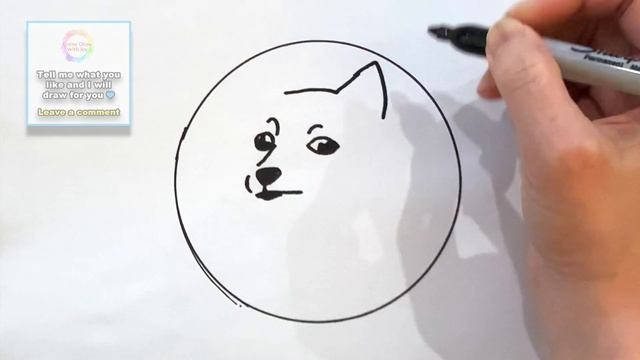 How To Draw Doge | Doge Meme | Dogecoin Drawing Tutorial