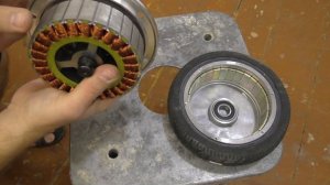 Внутреннее устройство колеса гироскутера. Замер оборотов и потребление на холостом ходу