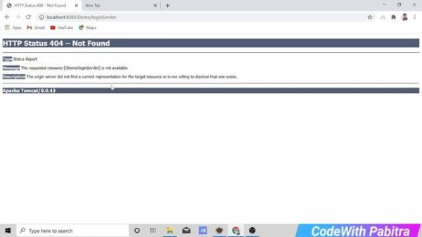 Http status 404-Not Found Error Fix || Http Status 404- Error Solved in Servlet & JSP