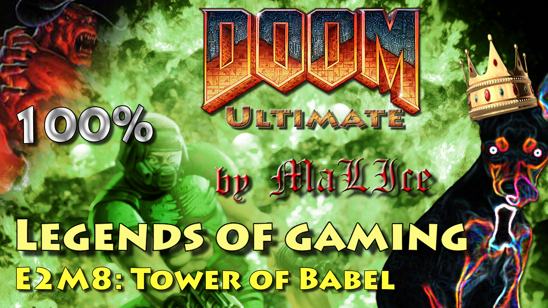 Doom Ultimate (100%) - E2M8: Tower of Babel смотреть онлайн