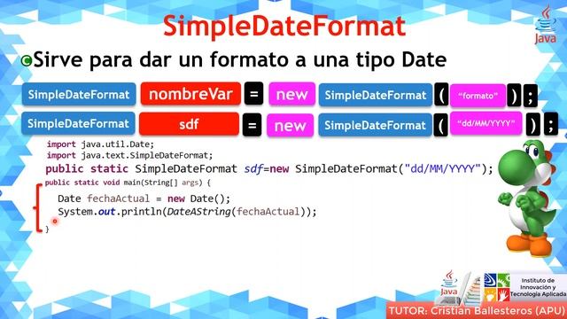 Clase Date Clase Calendar Clase SimpleDateFormat en JAVA PARTE 1/3 IITA смотреть онлайн