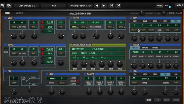 Arturia Matrix 12 V tutorial part 1 смотреть онлайн