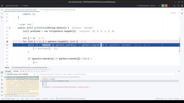 Leetcode #36 | Решение 28. Find the Index of the First Occurrence in a String (KMP algorithm) смотреть онлайн