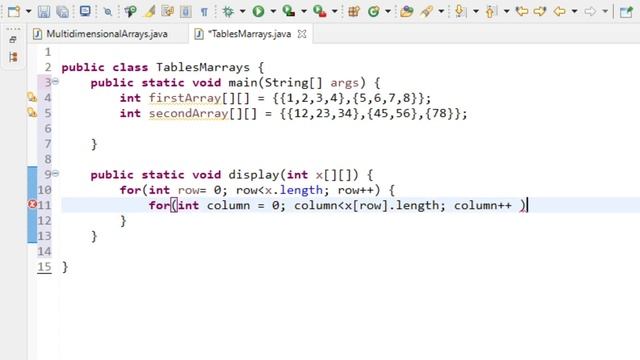 Java Programming - 34 - Table for Multidimensional Array смотреть онлайн