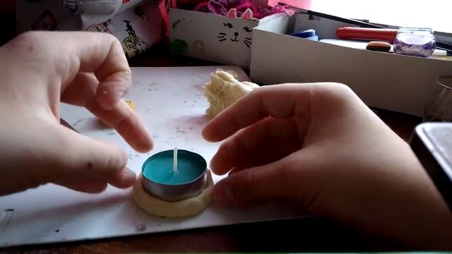 Мастер класс розочки и подставка для свечки из солёного теста!❤ смотреть онлайн