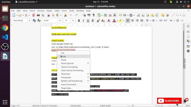 Installing nodejs,npm & yarn | How to update nodejs old version in latest version | #codewithaman смотреть онлайн