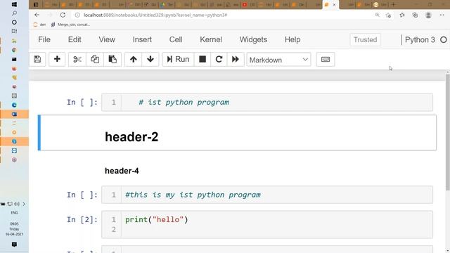 DATA SCIENCE with PYTHON tutorials || Demo - 4 || by Mrs. Sasmitha on 16-04-2021 @8:30AM IST смотреть онлайн