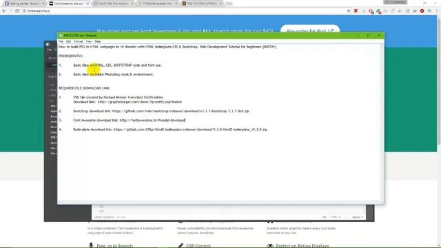How to build PSD to HTML webpages with HTML5 boilerplate,CSS & Bootstrap- for Beginners (PART#1) смотреть онлайн