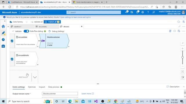 27. Exists Transformation in Data Flows | Azure Data Factory смотреть онлайн