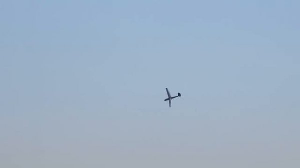 Полёт планера с турбореактивным двигателем