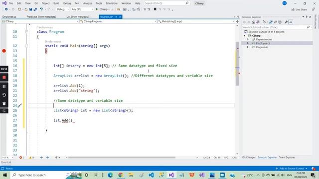 Array vs Arraylist vs List | C# Interview Questions | Tamil смотреть онлайн