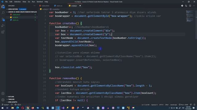 HTML, CSS, JS | 33-Düğüm(Node) Ekleme, Silme ve Güncelleme - DOM 3 смотреть онлайн