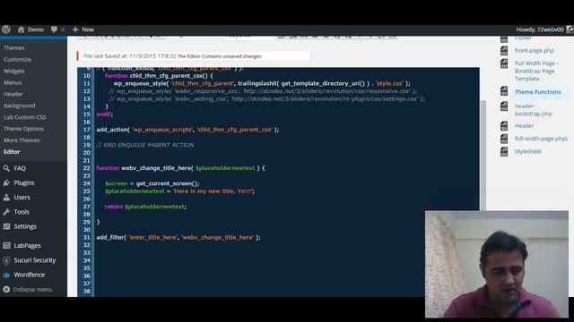 Change Placeholder Text in WordPress Editor for Posts смотреть онлайн