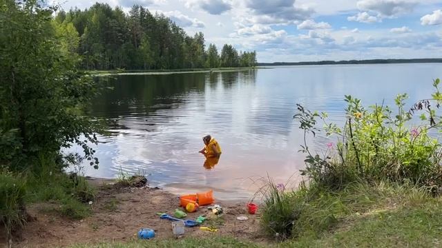 Приехали к Родителям мужа/ Отдыхаем на озере Сямго смотреть онлайн